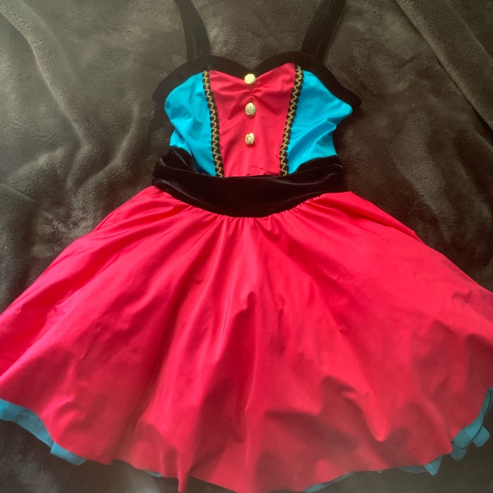 Kids Princess Costume Dress - Red and Blue